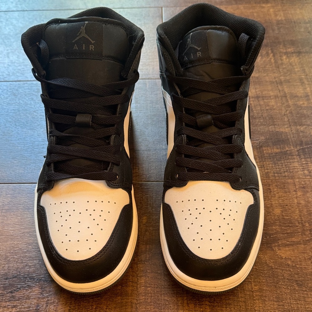 Jordan High-Top Black and White Sneakers